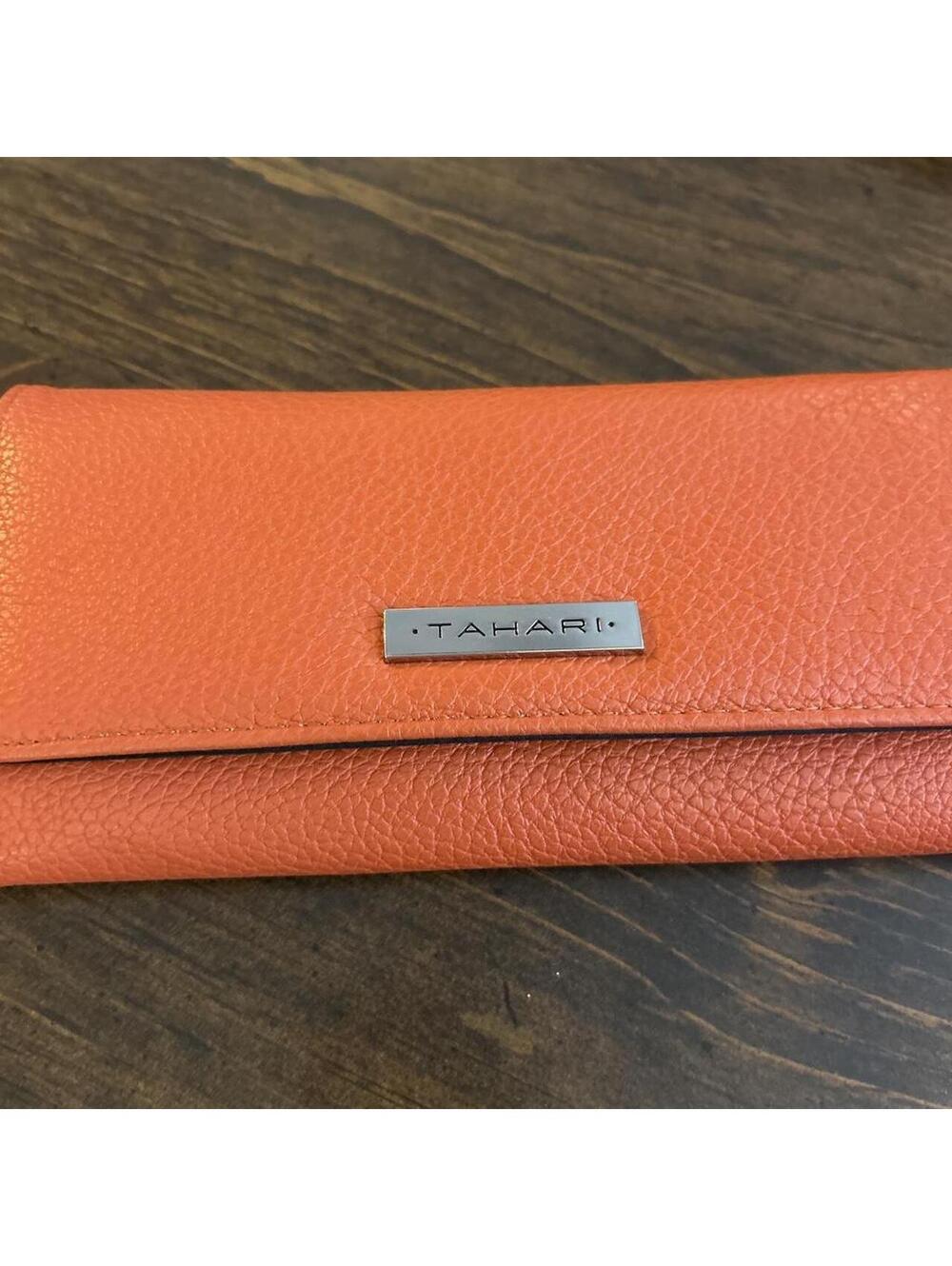 Tahari Asl Women's Orange Wallet-purs